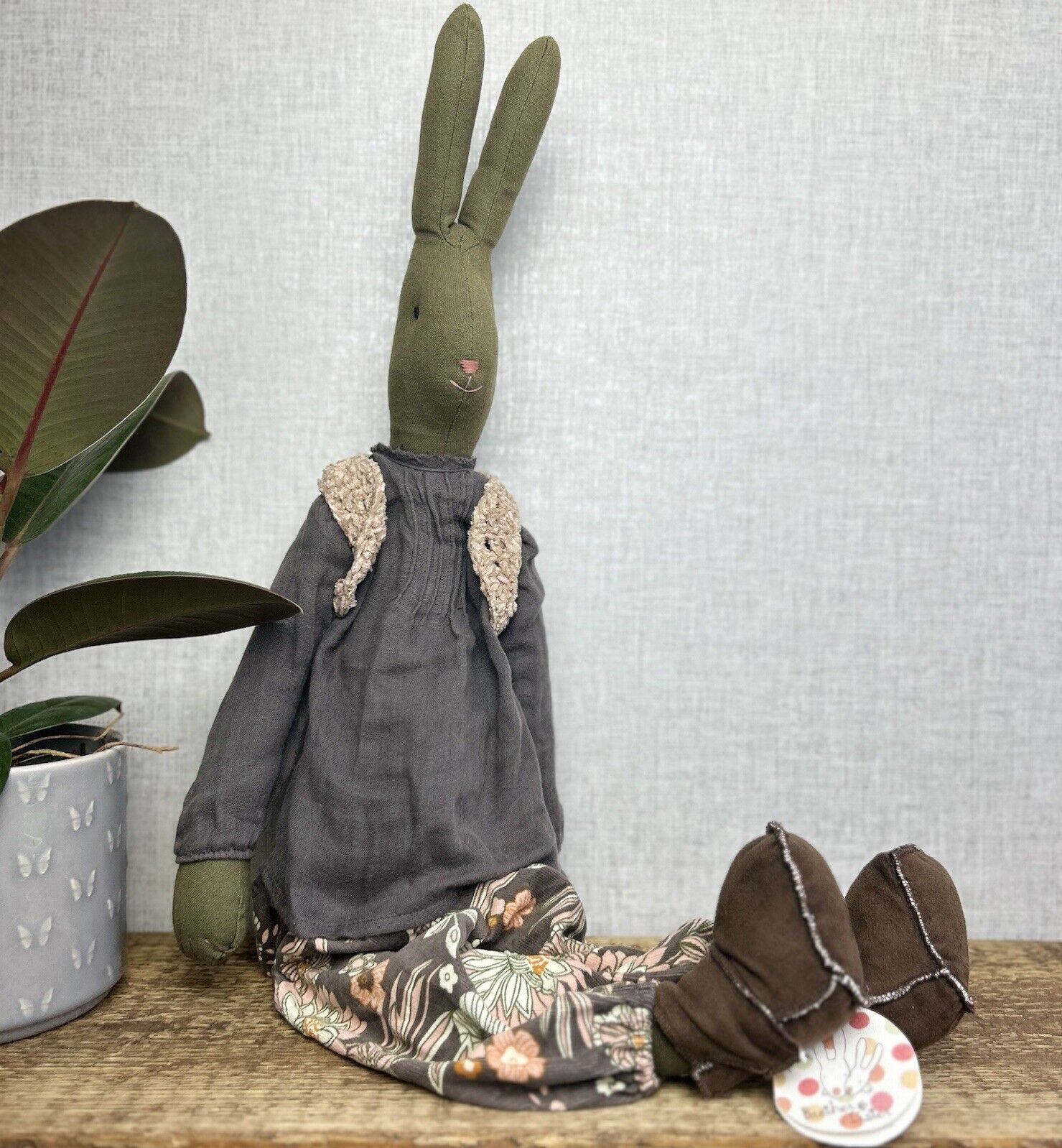 Maileg Large Diana - Large Brown Bunny Diana - Retired 2011 - Brown Bunny