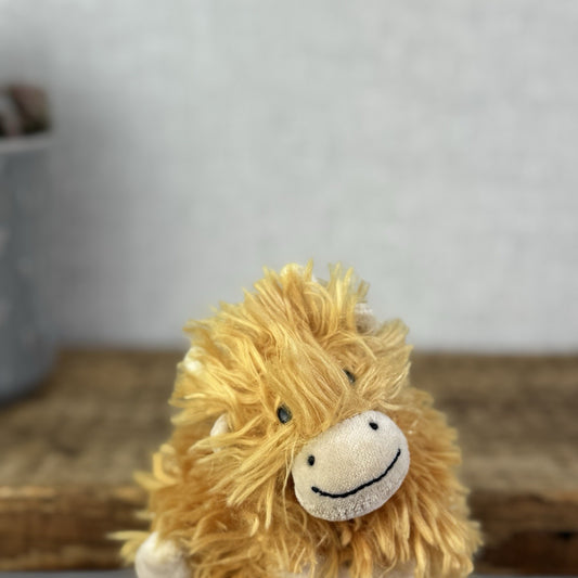 Jellycat Vintage Tiny Truffles Soft Toy Mini Highland Cow - New Without Tags 4”