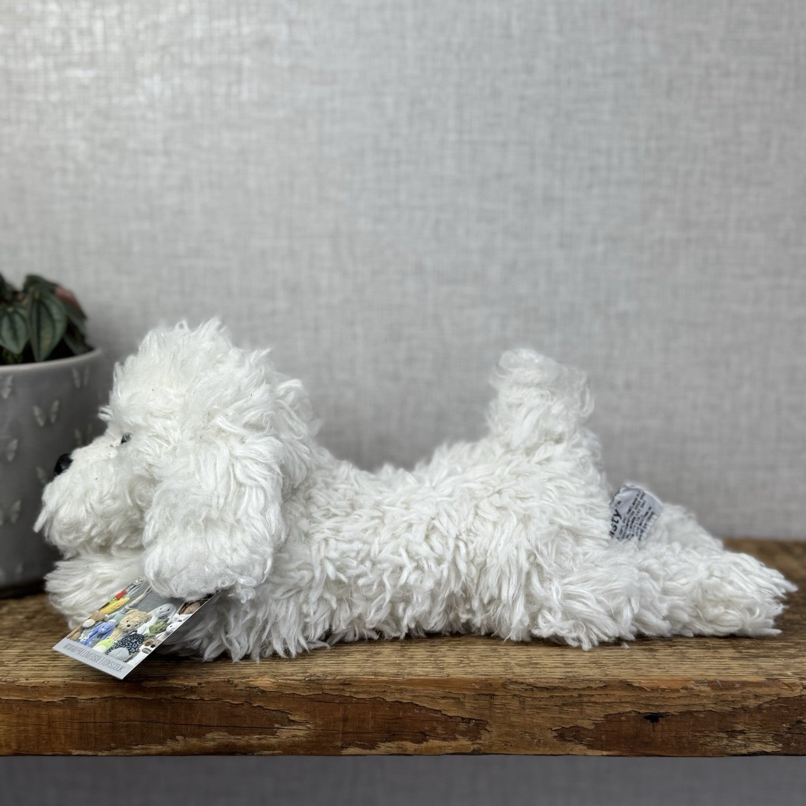 Russ Misty Bichon Frise - White Scruffy Fluffy Soft Toy Dog Plush White 13”