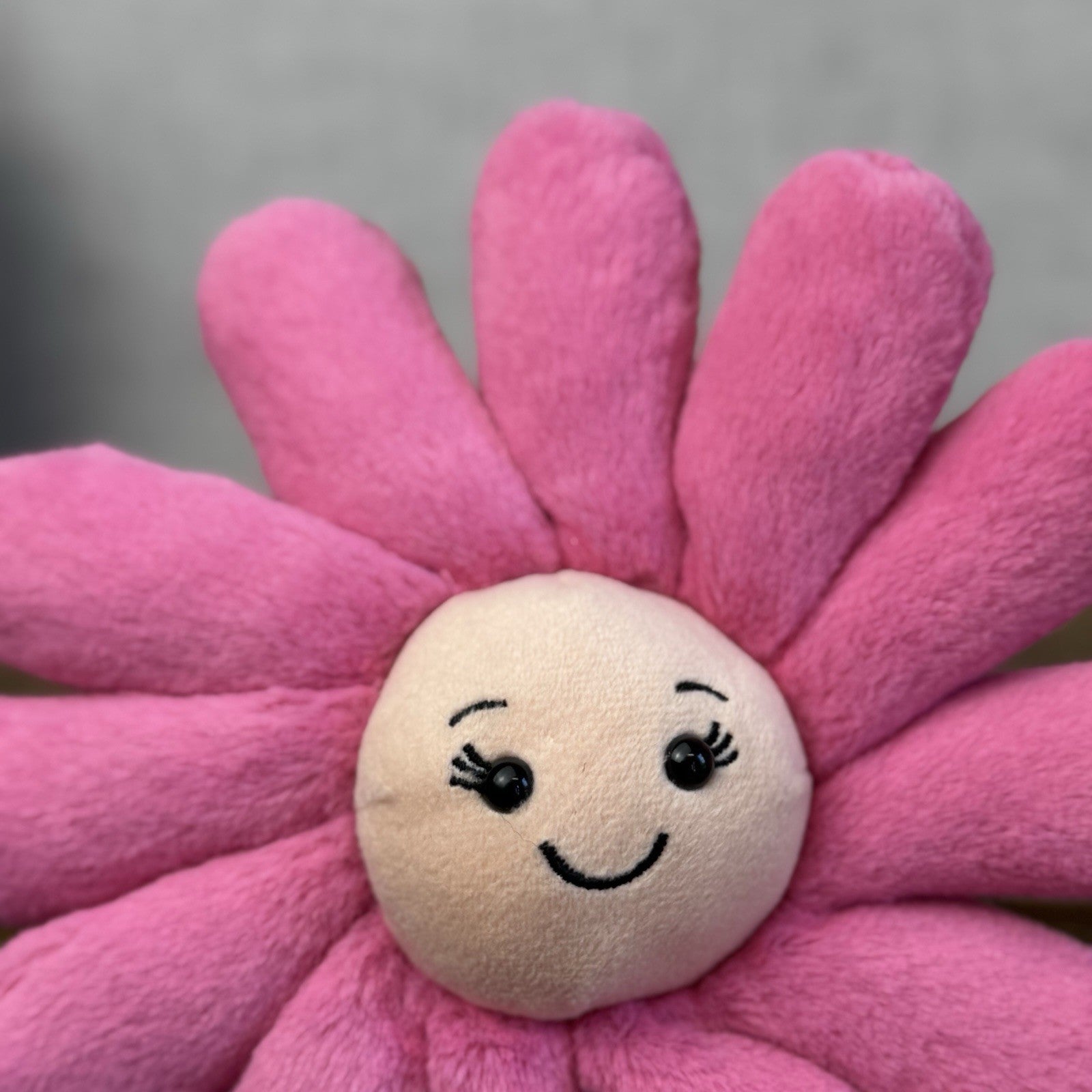 Jellycat Fleury Gerbara Small - Small Pink Flower Soft Toy With Tags Retired 8"