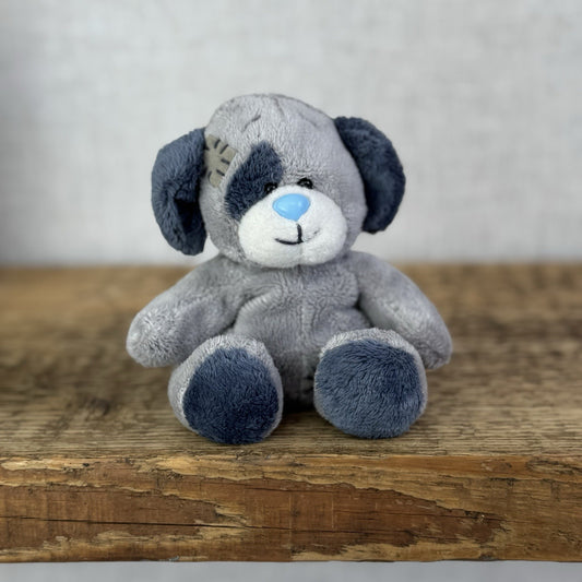 Blue Nose Friends Patch #1 - Grey Blue Nose Dog Soft Toy Beanie Mini 5"