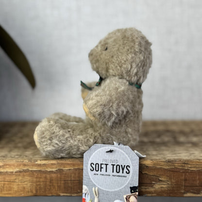 Manhattan Toy Company Mini Vintage Bear - Tartan Bow Tiny Bear Traditional 6”