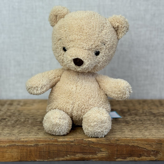 Jellycat Rumblikin Bear - Textured Beige Beanie Bear Retired BNWT 10"