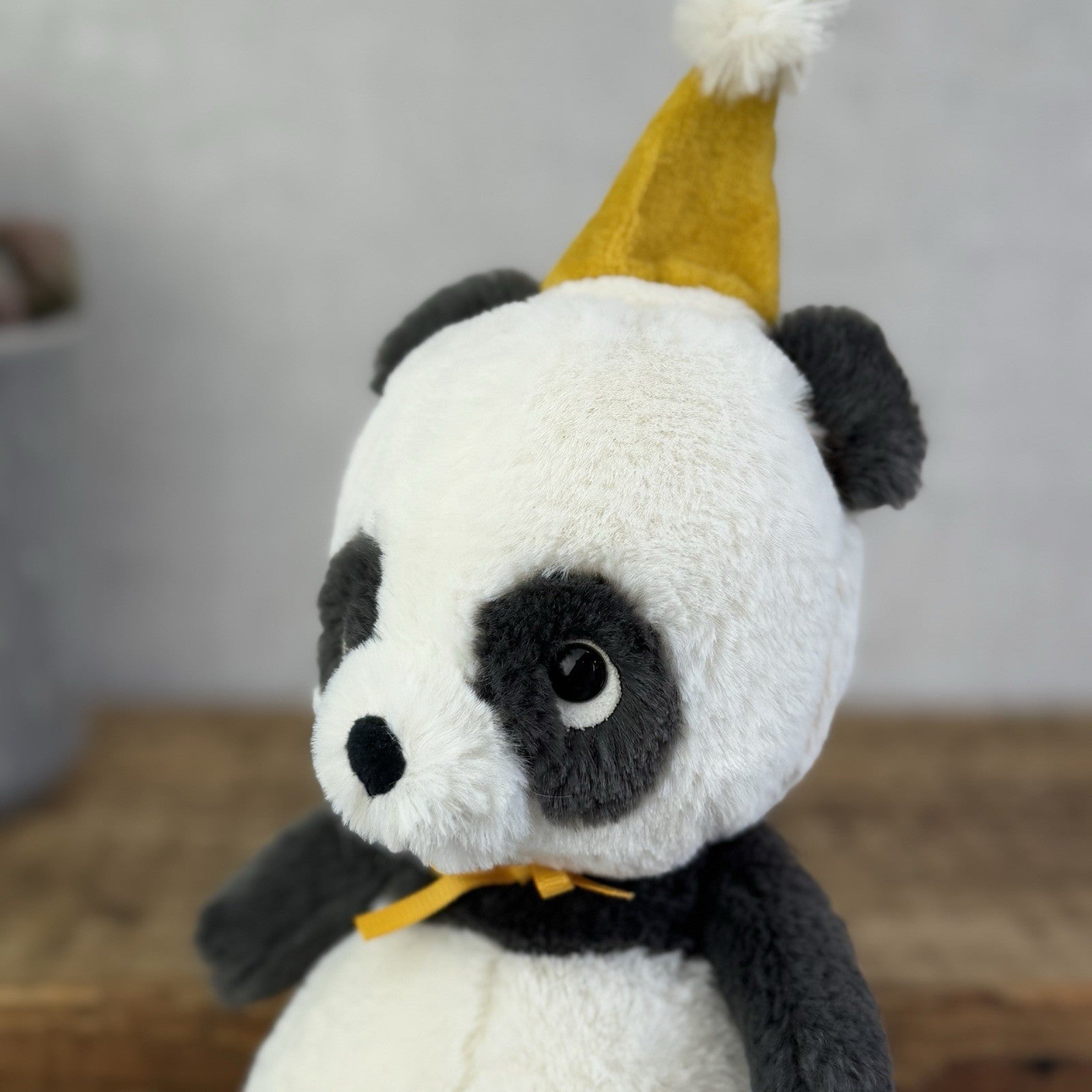Jellycat Jollipop Panda - Small Panda Party Hat Soft Toy Beanie Retire 8" (#2)
