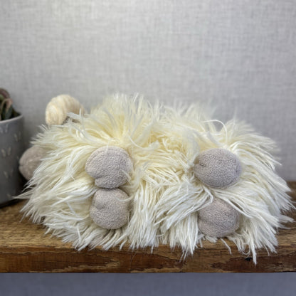 Jellycat Charming Ram - Large Fluffy Long Haired Sheep/Ram Farm Animal Tags 12"