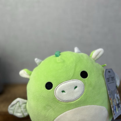 Squishmallow Dexter Green Dragon - Dragon Soft Toy Squishy Plush 7.5" 