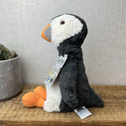 Jellycat Medium Bashful Puffin - Medium Soft Toy Beanie Rare Retired Beanie 12”