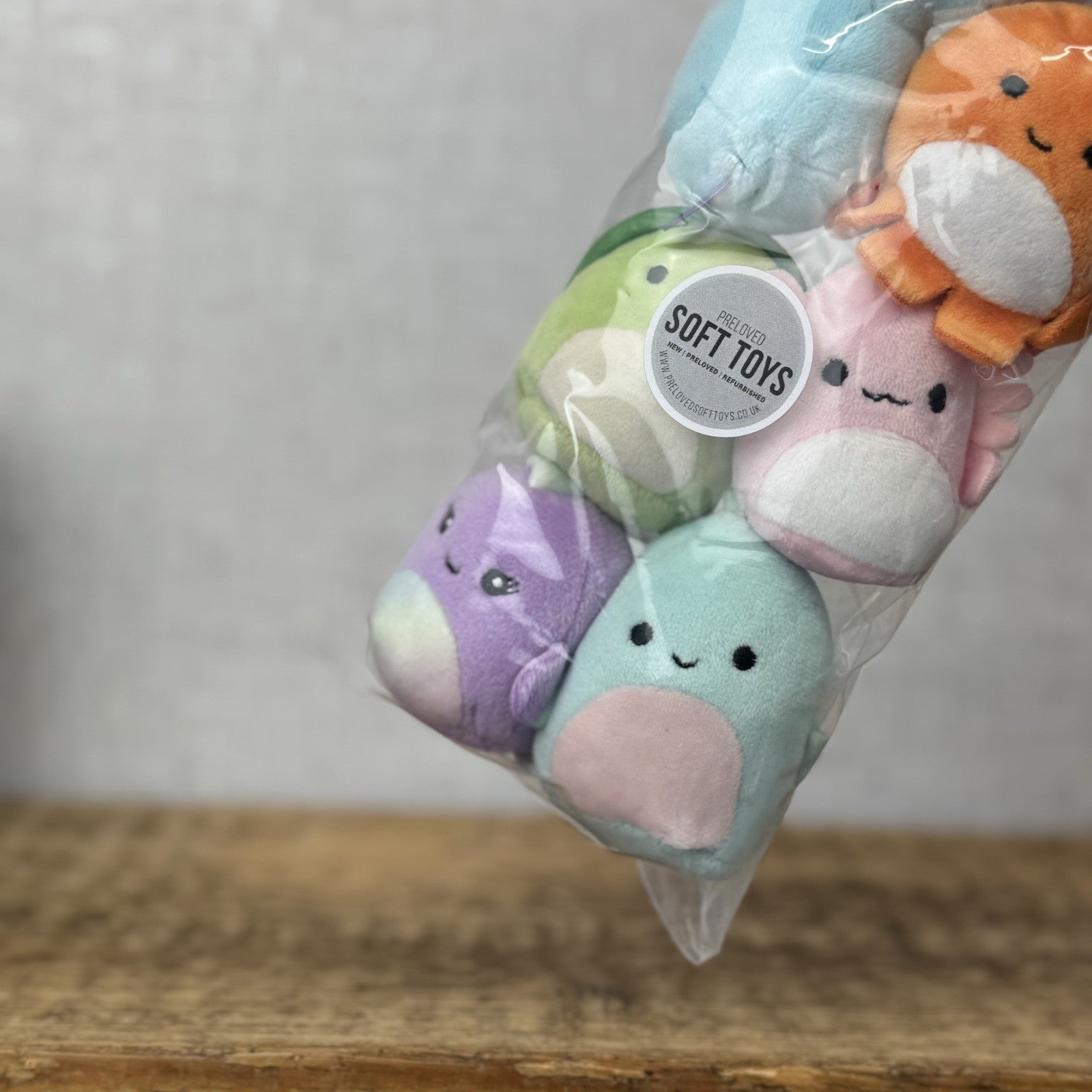 Squishmallow Squishville - Under The Sea Squad x6 Sea Creature Themed Bundle