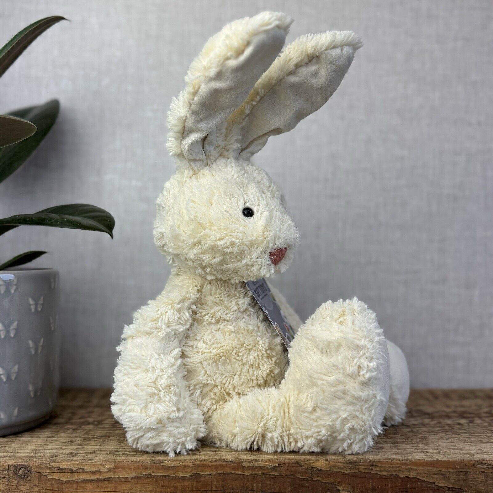 Jellycat Skiffle Bunny Rabbit - Cream Bunny Large Feet Standing Ears Vintage 12”