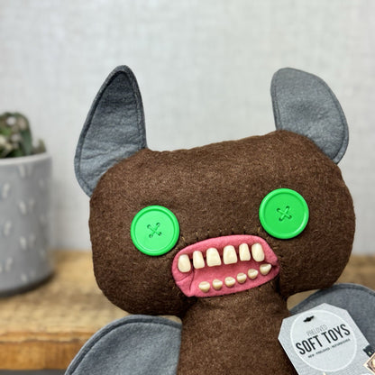 Fuggler Winged Bat - Limited Edition Brown Winged Bat Soft Toy Monster Plush Toy