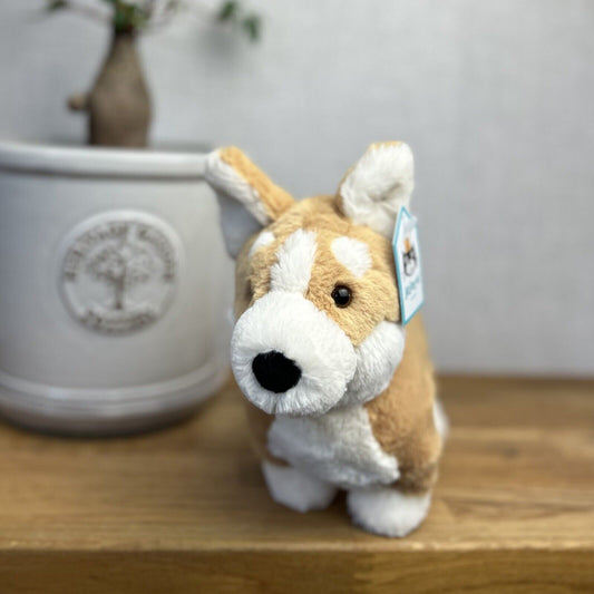 Jellycat Betty Corgi - Corgi Dog Soft Toy Plush Beanie - Medium Dog Plush 9"