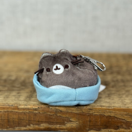 Gund Pusheen Cat - Places Cats Sits Keychain Series 3 - Blue Cat Bed Rare