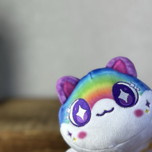 Aphmau MeeMeows - Celestial Rainbow Cat - Squishy Cat Plush Collectible 5"