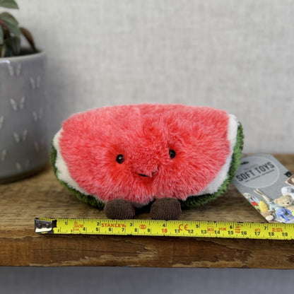 Jellycat Small Amuseable Watermelon Slice Fluffy Melon Soft Toy Rare Retired 6”
