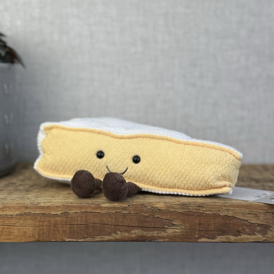 Jellycat Amuseable Brie (first Release) Cheese Original Beanie Plush NWOT