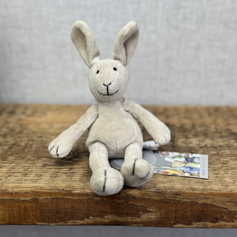 Jellycat Tiny Baby Slackajack Bunny - Tiny Beige Vintage Mini Plush 7”