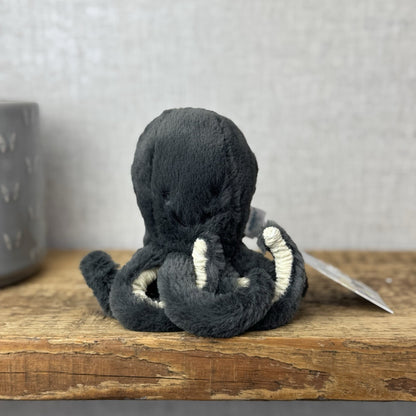 Jellycat Baby Inky Octopus - Tiny Black Octopus Plush Retired Sea Creature 5"