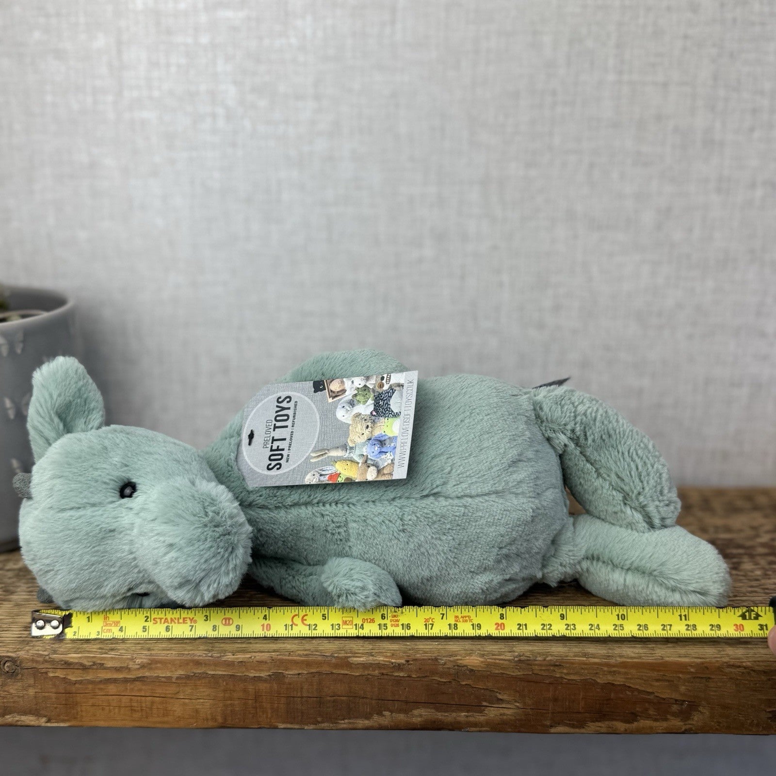 Jellycat Medium Bashful Dragon - Light Green/sage Dragon Soft Toy NWOT