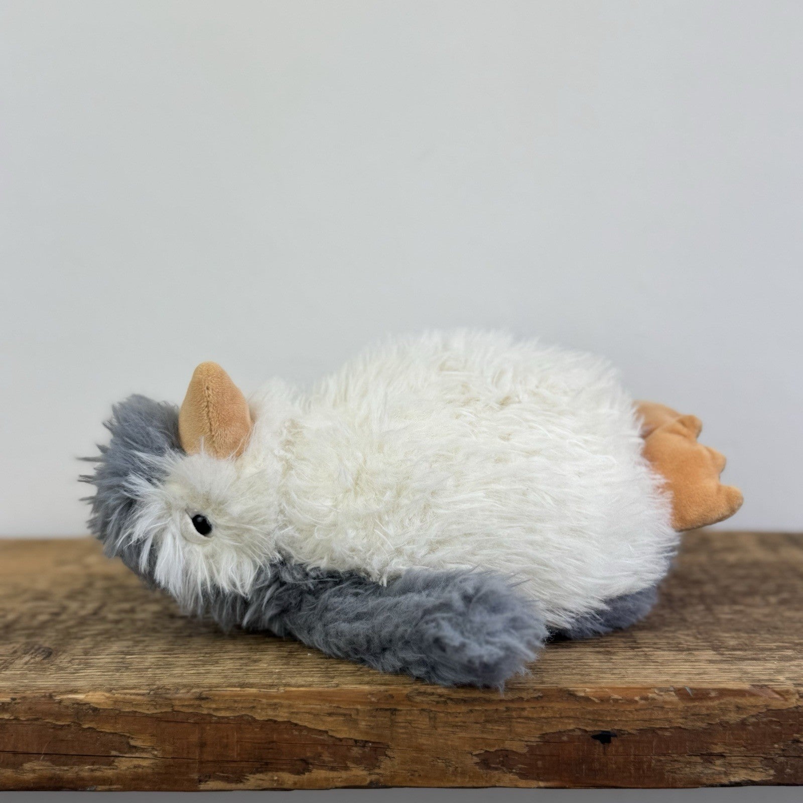Jellycat Small Rolbie Penguin - Fluffy Grey Plump Penguin Beanie Retired 8"