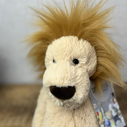 Jellycat Medium Bashful Lion Plush - Retired Medium Bashful Wild Animal 12"