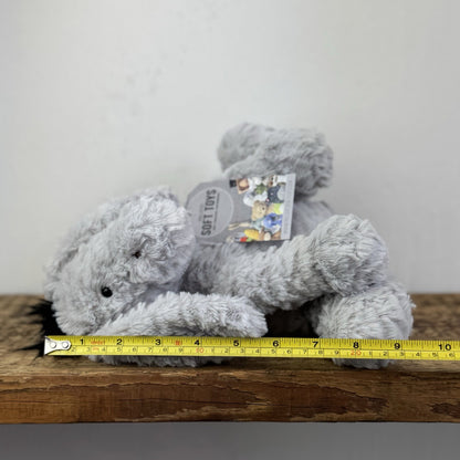 Jellycat Fuddlewuddle Donkey (First Release) Light Grey Textured Donkey Plush 8"