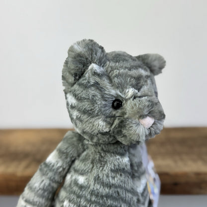 Jellycat Bashful Tabby Kitten - Grey Tabby Cat Soft Toy US Exclusive NWOT 12"