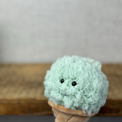 Jellycat Mint Ice Cream- Irresistible Ice Cream - Food Play Toy 7”