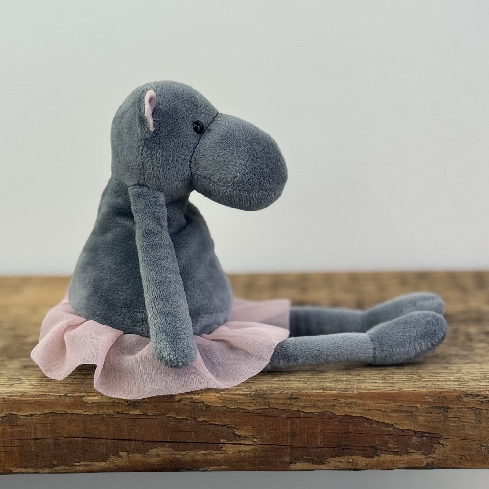 Jellycat Small Dancing Darcy Hippo - Small Hippo Soft Toy Ballerina Rare 8"