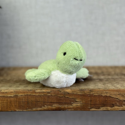 Jellycat Fluffy Turtle - Small Green Sea Turtle Soft Toy Beanie Sea Creature 4"
