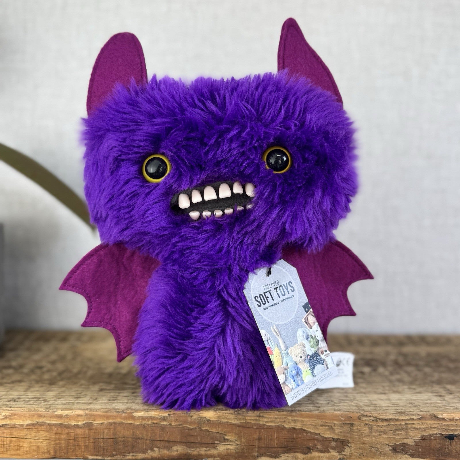 Fuggler - Count Fuggula Purple Fluffy Bat Funny Ugly Monster Rare Collectible