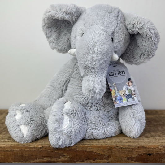 Jellycat Edward Elephant (White Company Exclusive) Large Beanie Elephant 16"