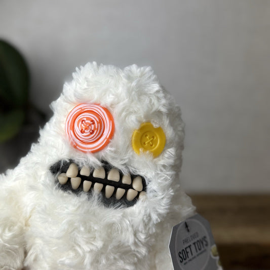 Fuggler Budgie Fuggler - Sasquoosh White Fuggler In Pants Retired Rare Monster