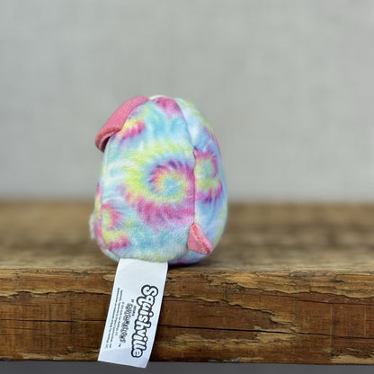 Squishmallow Squishville -Shena Tie Dye Dog Pink/Blue  (Multi Buy Discount)