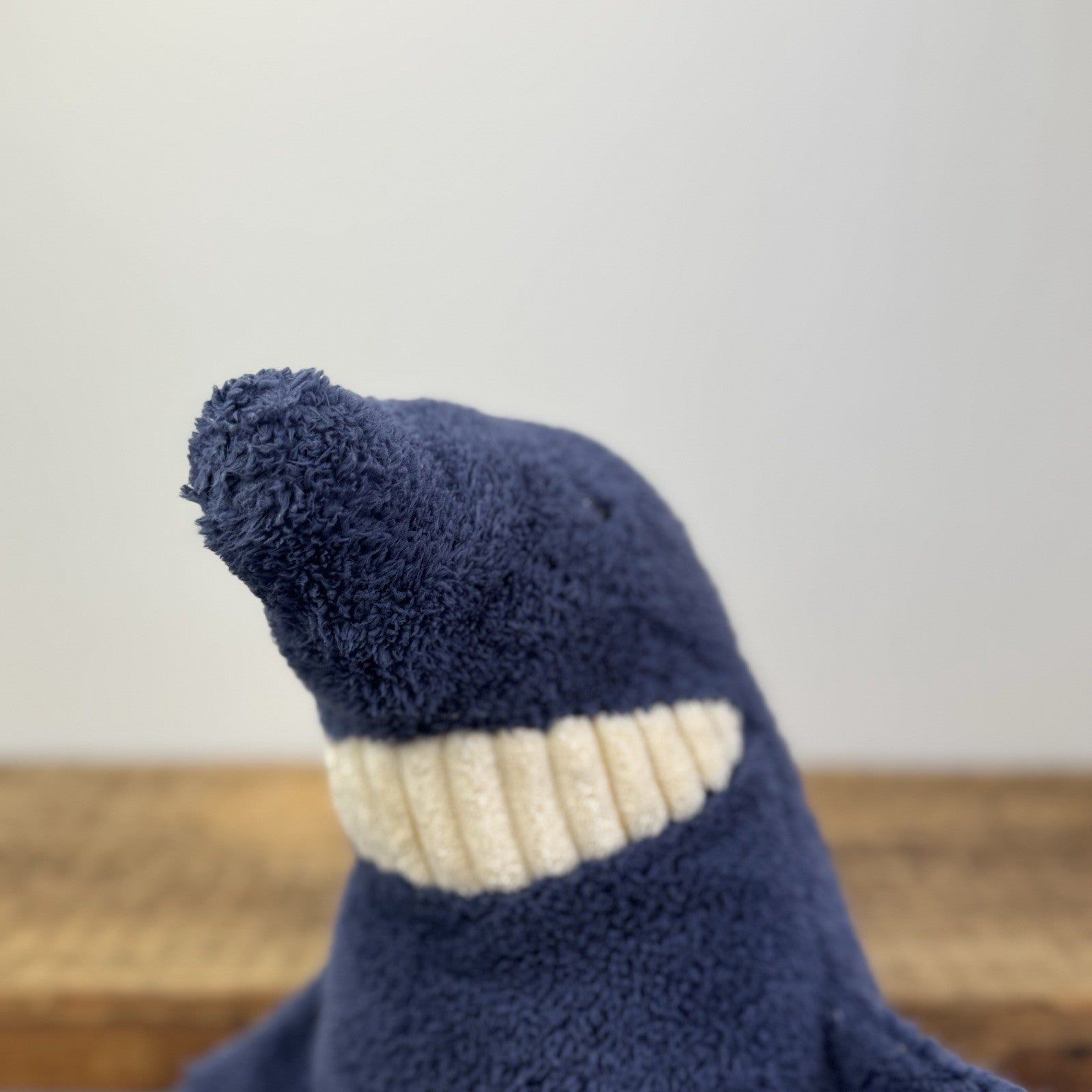 Jellycat Medium Toothy Shark - Large Blue Smiling Shark Beanie Plush 14"