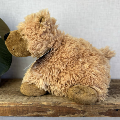 Jellycat Medium Grizzly Bear Rare Truffles Cushion Floppy Beanie Bear Brown 14”