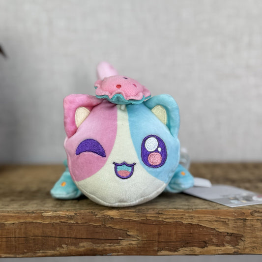 Aphmau MeeMeows - Maccaron Cat - Pink/Blue Kawai Cute Collectible Plush 5"