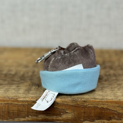 Gund Pusheen Cat - Places Cats Sits Keychain Series 3 - Blue Cat Bed Rare