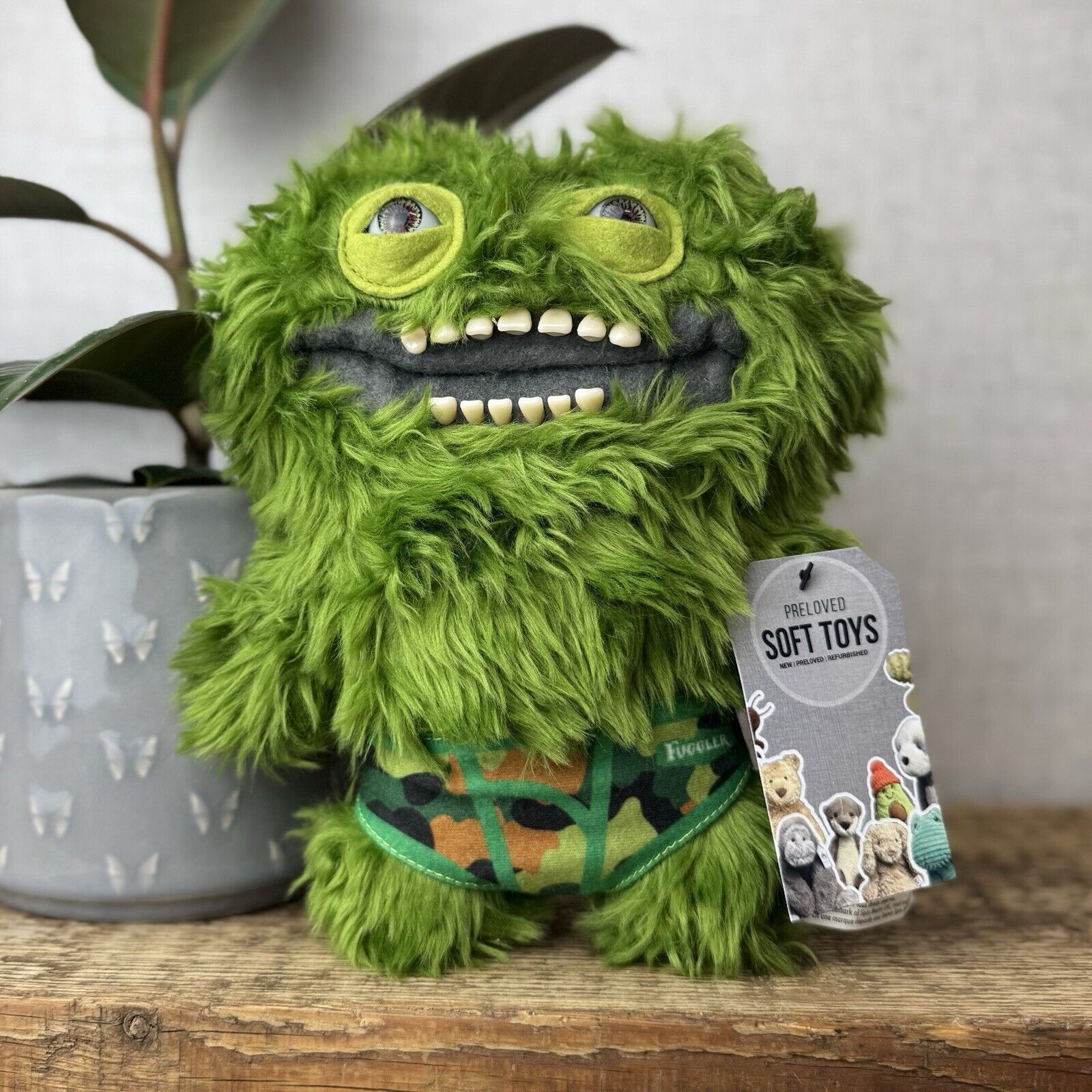 Fuggler - Funny Ugly Monster Green Fluffy - Budgie Fuggler Count Underoo McGoo
