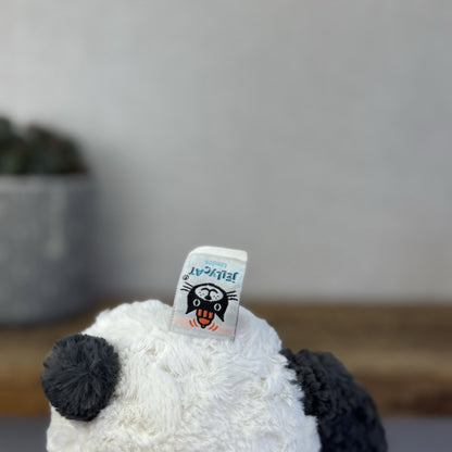 Jellycat Tuffet Panda - Panda Textured Beanie Plush Wild Animal Retired 12"