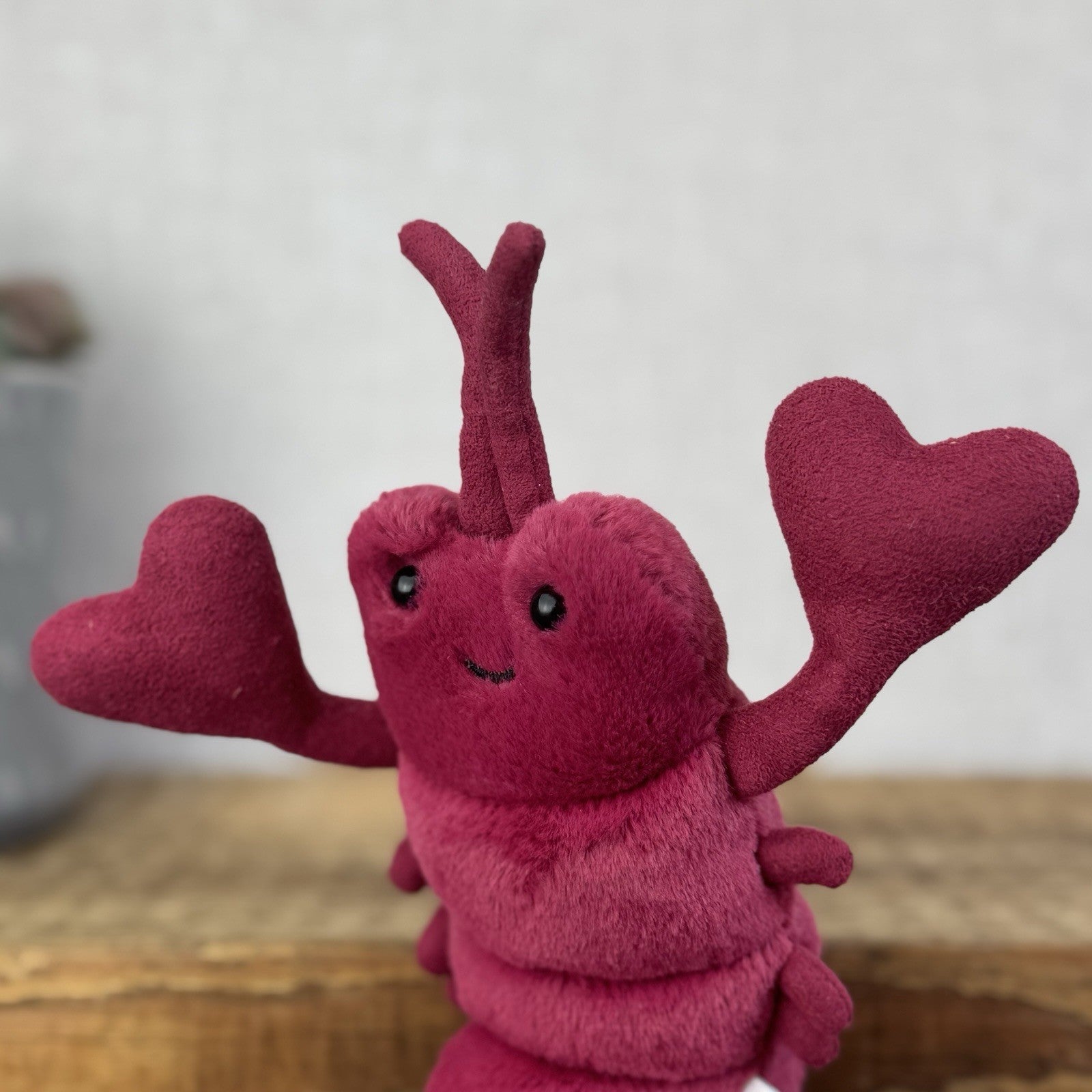 Jellycat Love Me Lobster - Red Heart Claws - Jellycat Lobster Gift 8” (#2)