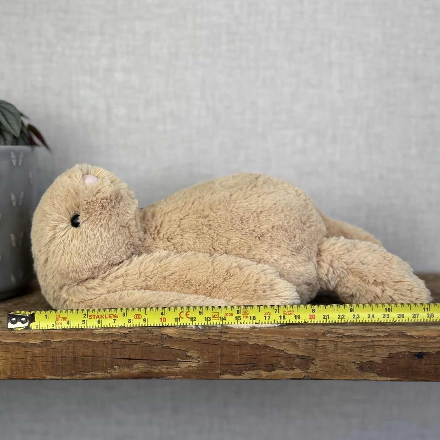 Jellycat Medium Bashful Honey Bunny - Retired Honey Bunny Plush Rabbit 12"