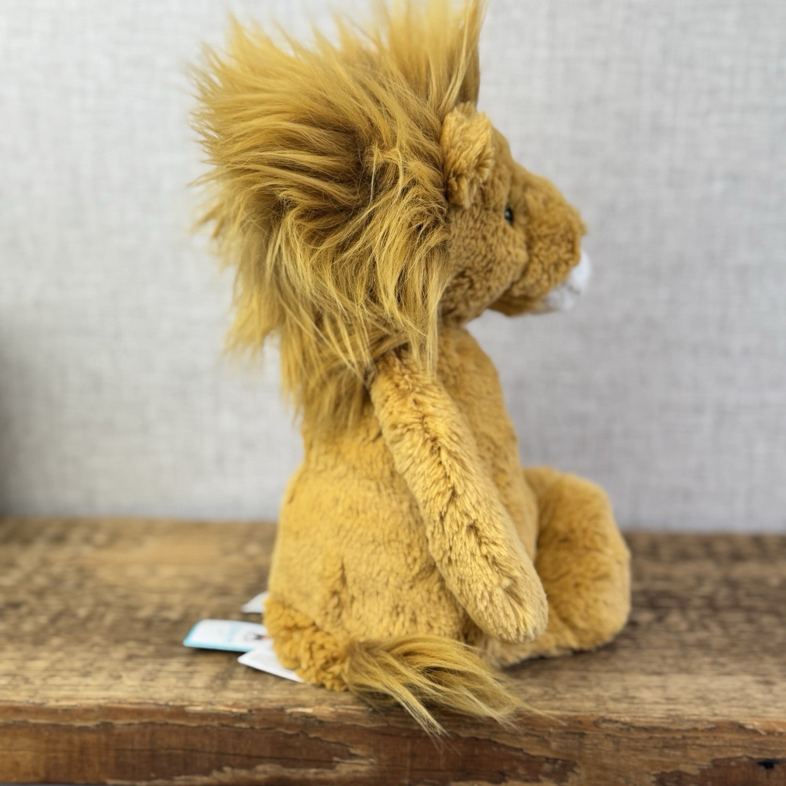 Jellycat Medium Bashful Lion Soft Toy - Yellow Lion Beanie Plush 12" BNWT