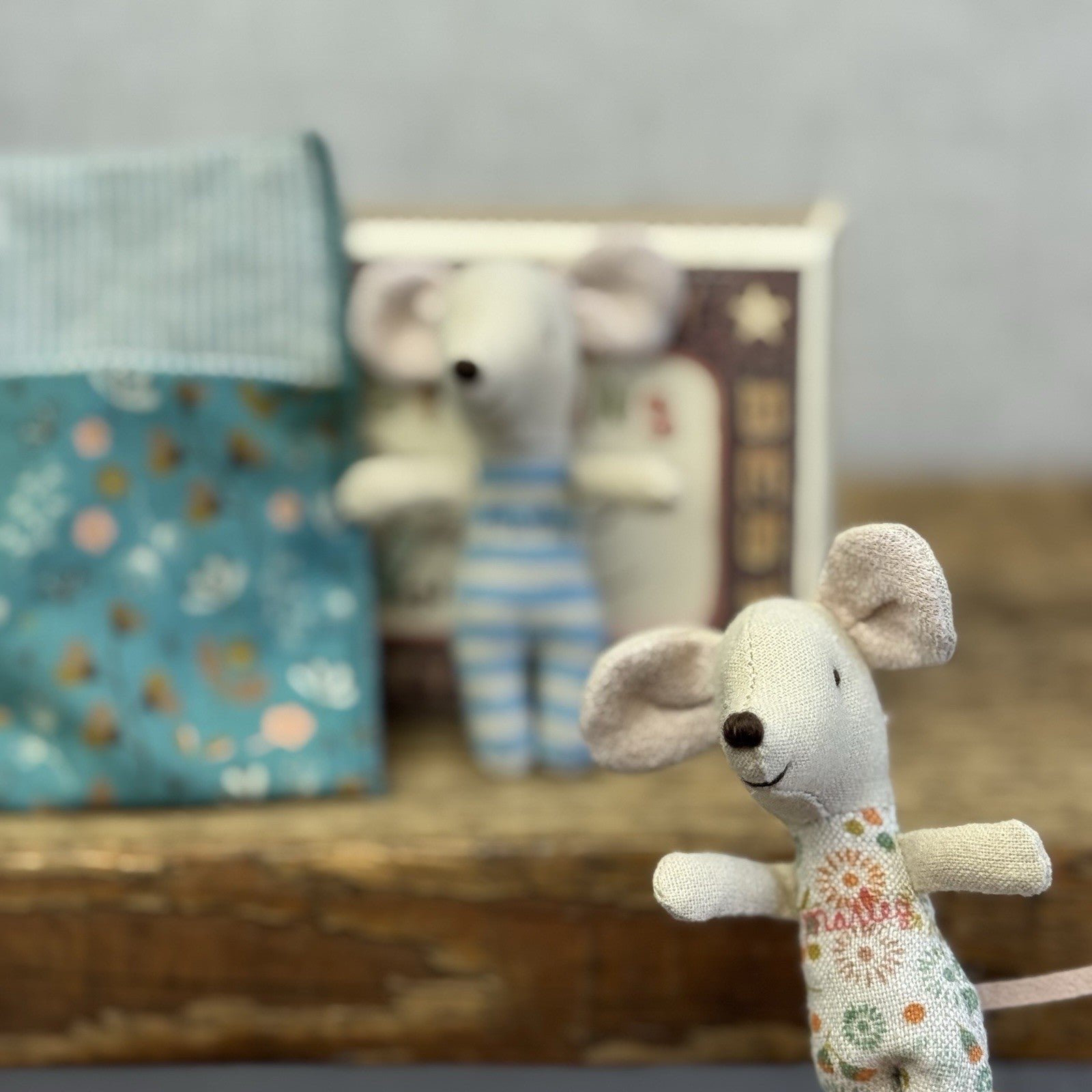 Maileg Twin Mice In Matchbox Retired - New Without Tags Boy/girl Twins