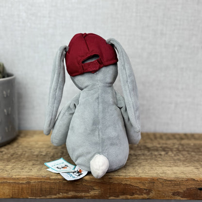 Jellycat Hip Hop Bunny - Grey Bunny Baseball Cap Rare Retired New With Tags