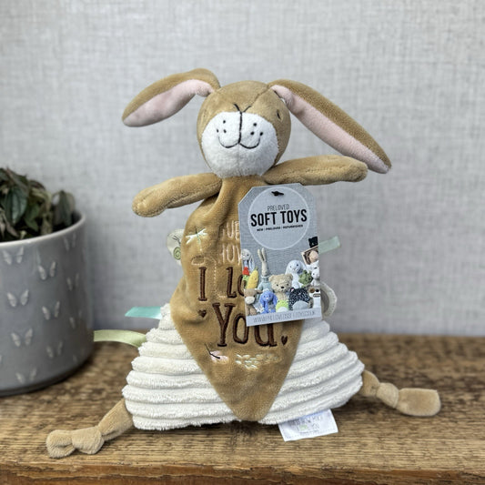 Guess How Much I Love You Nutbrown Hare Baby Comfort Taggy Rainbow Designs 