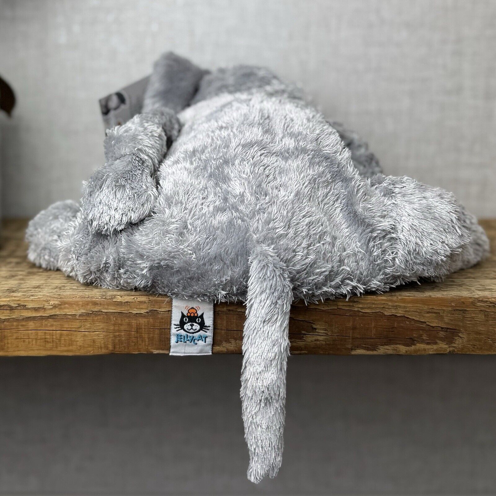 Jellycat Knotty Elephant - Jellycat Large Grey Floppy Elephant Toy Vintage 14"