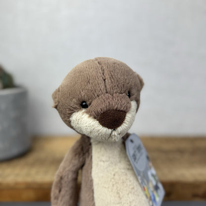Jellycat Medium Bashful Otter - Rare & Retired Otter Soft Toy Beanie Medium 12"