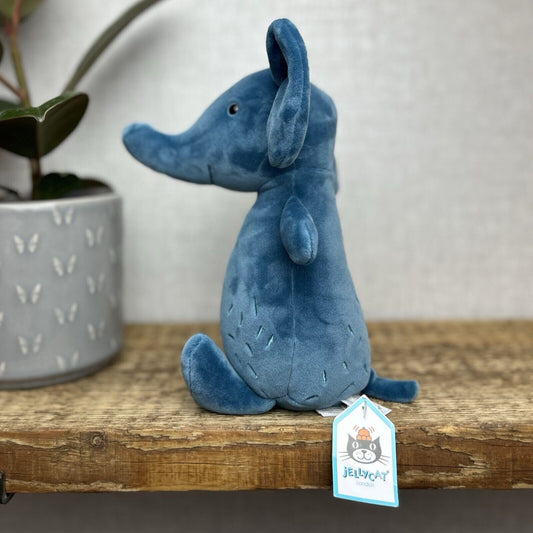 Jellycat Woddletot Elephant - Suede Soft Plush Toy Elephant Beanie 12”