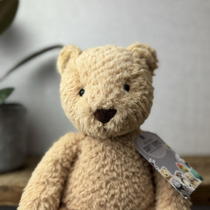 Jellycat Bumble Brown Bear - Medium Retired Bear - Little Jellycat Bear 12” NWOT