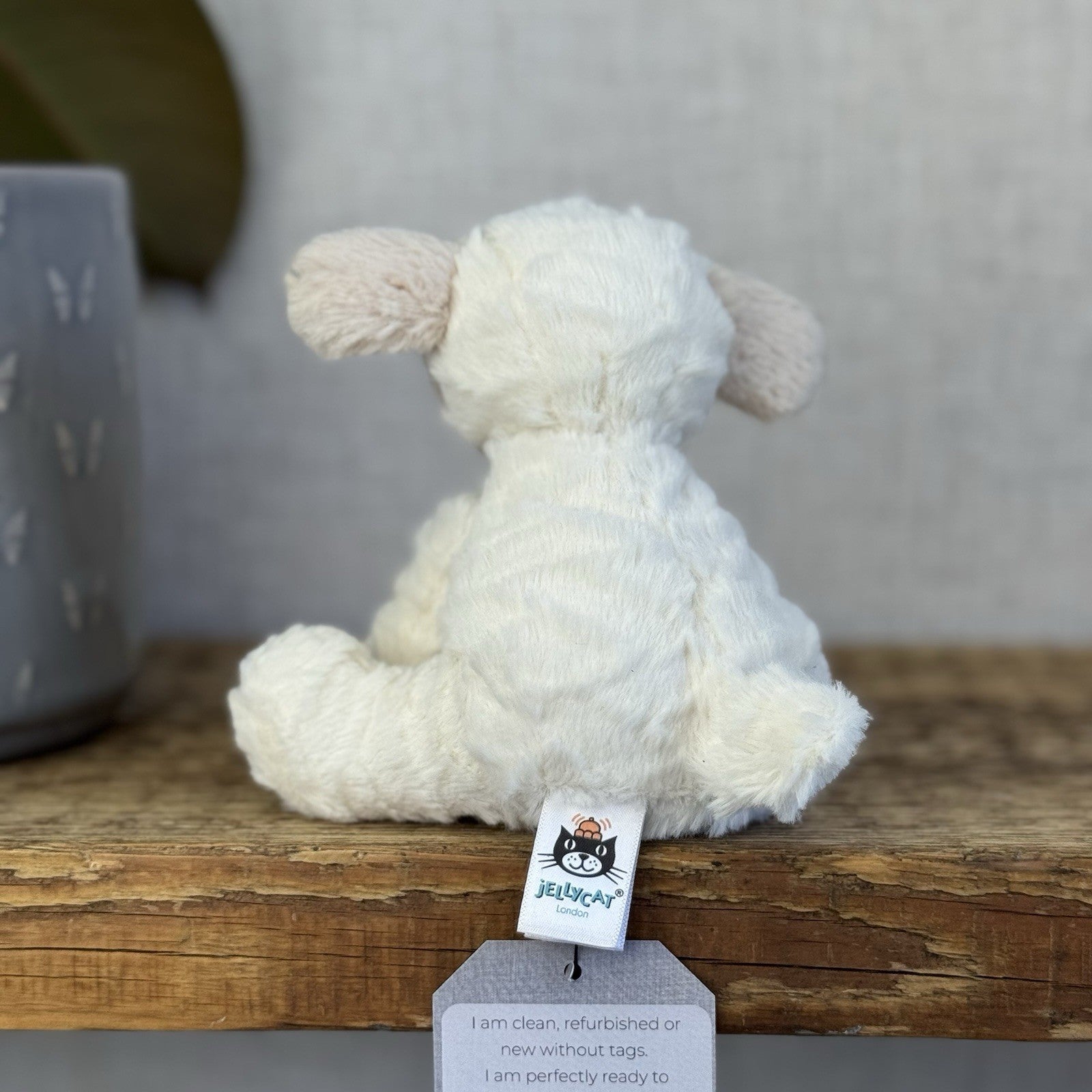 Jellycat Tiny Baby Fuddlewuddle Lamb - Baby Pocket Pal Beanie White Lamb 4” (#1)